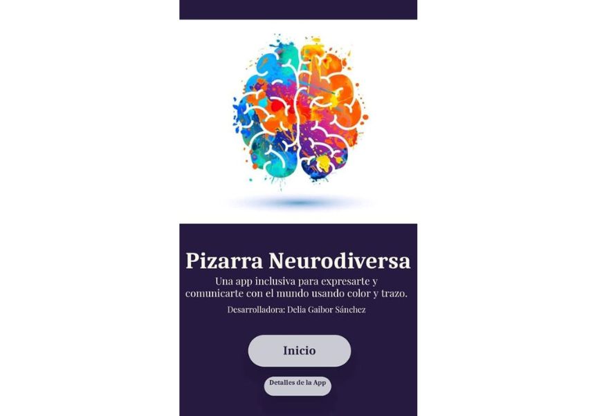 Cartel pizarra neurodiversa.